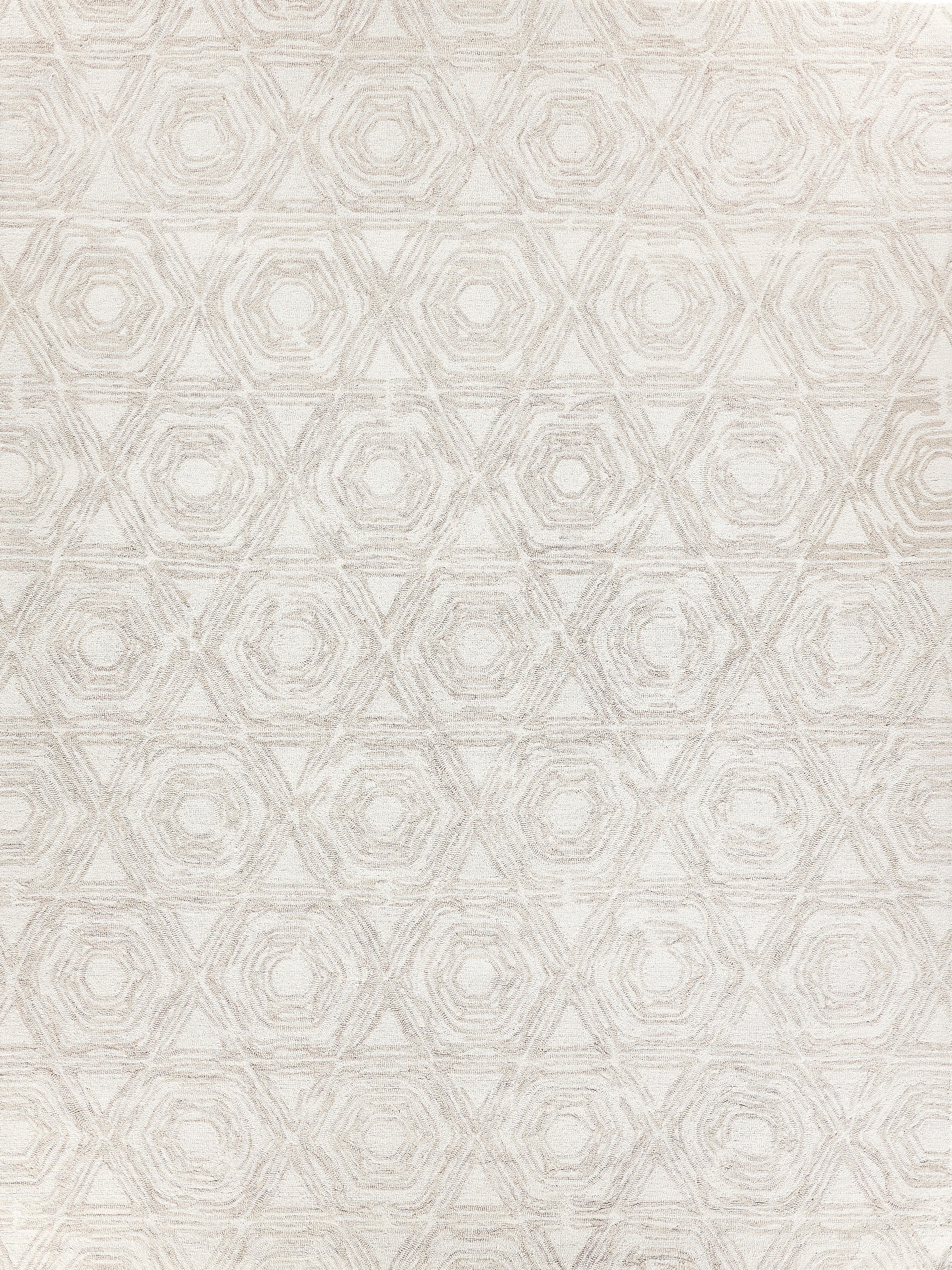 Caprice Beige/Ivory New Zealand Wool hand-tufted Area Rug