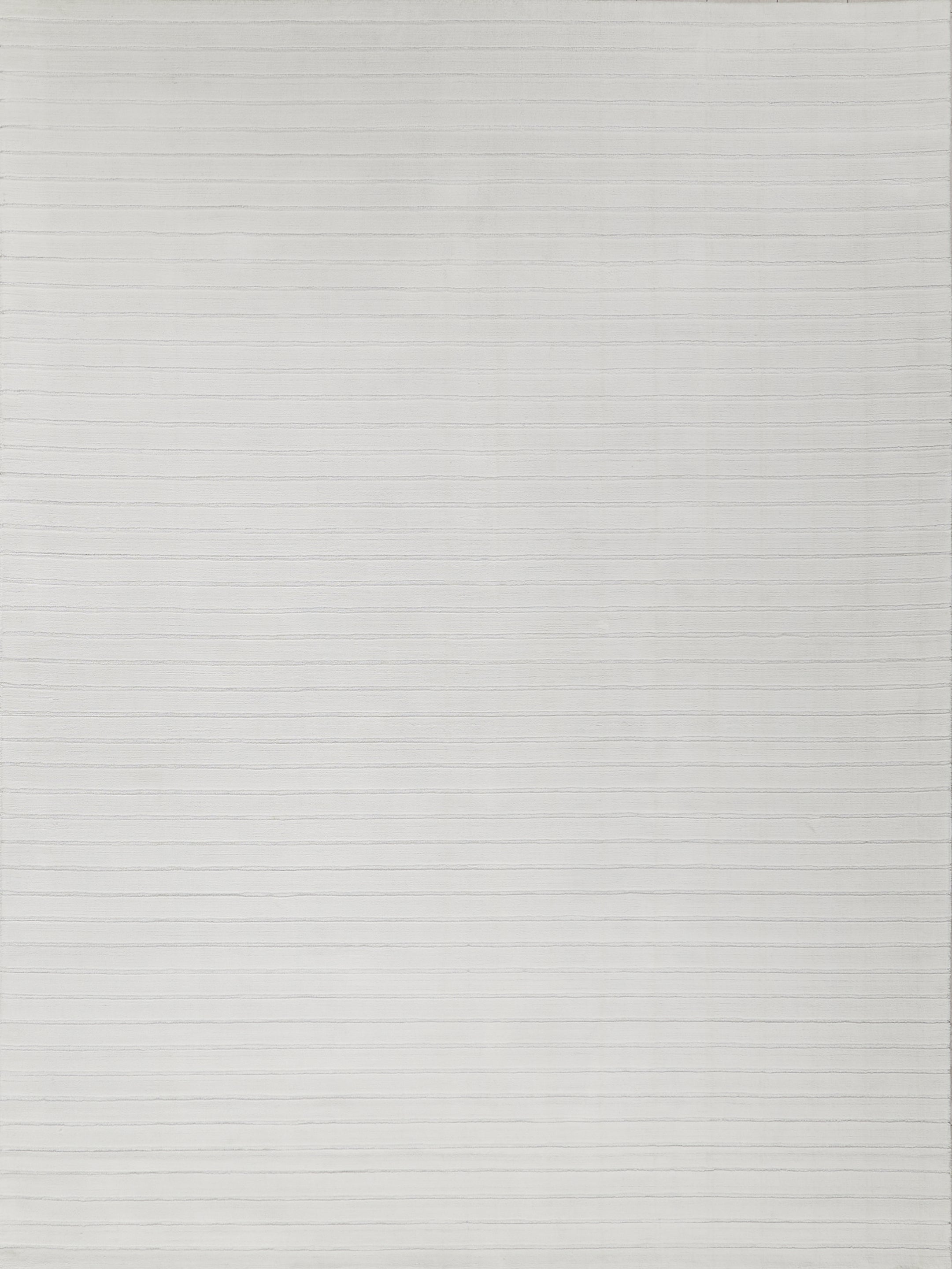 Amani Modern White Silky Nylon handloomed Area Rug