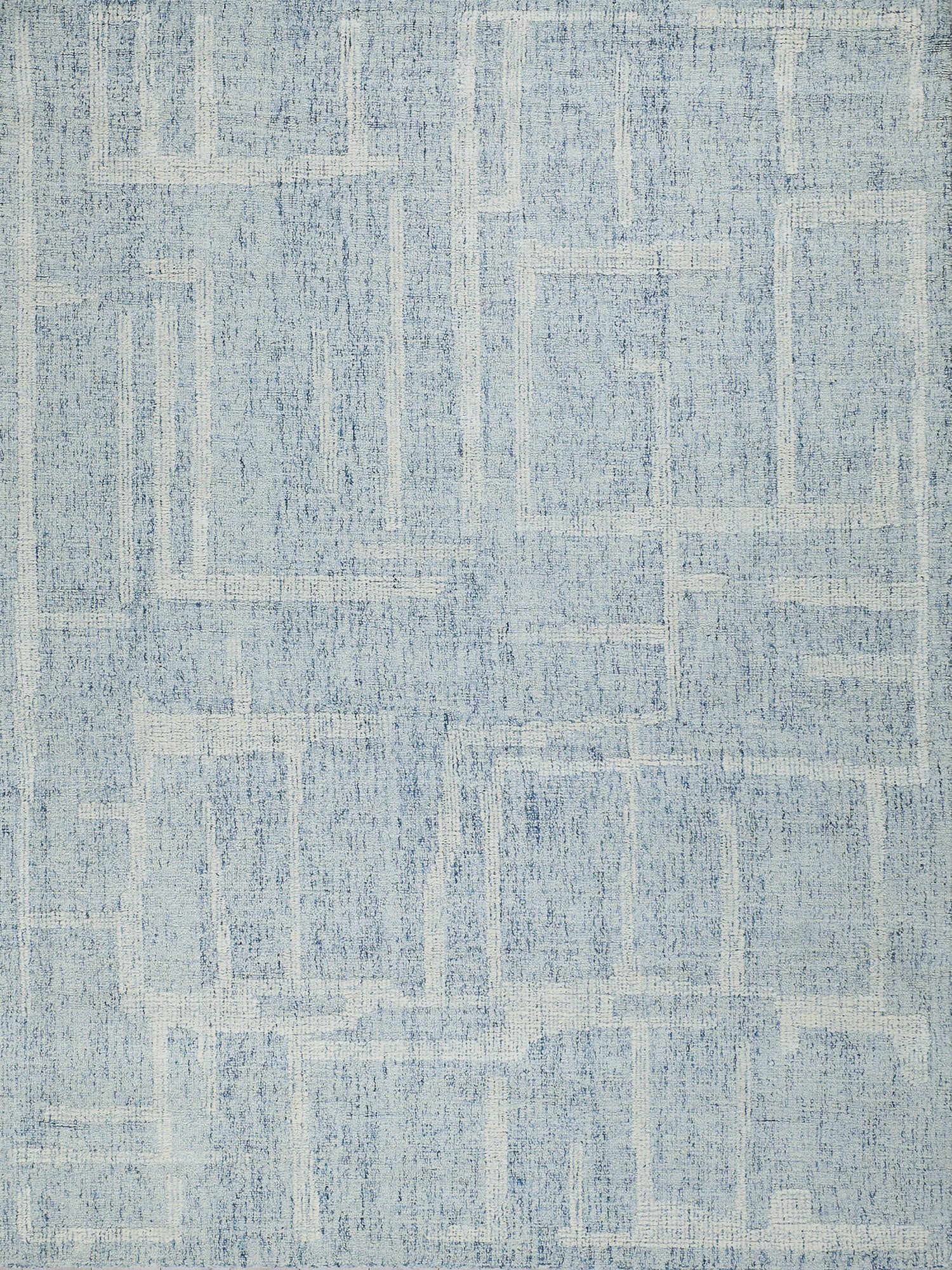 Breckenridge Blue/Ivory New Zealand Wool hand-tufted Area Rug