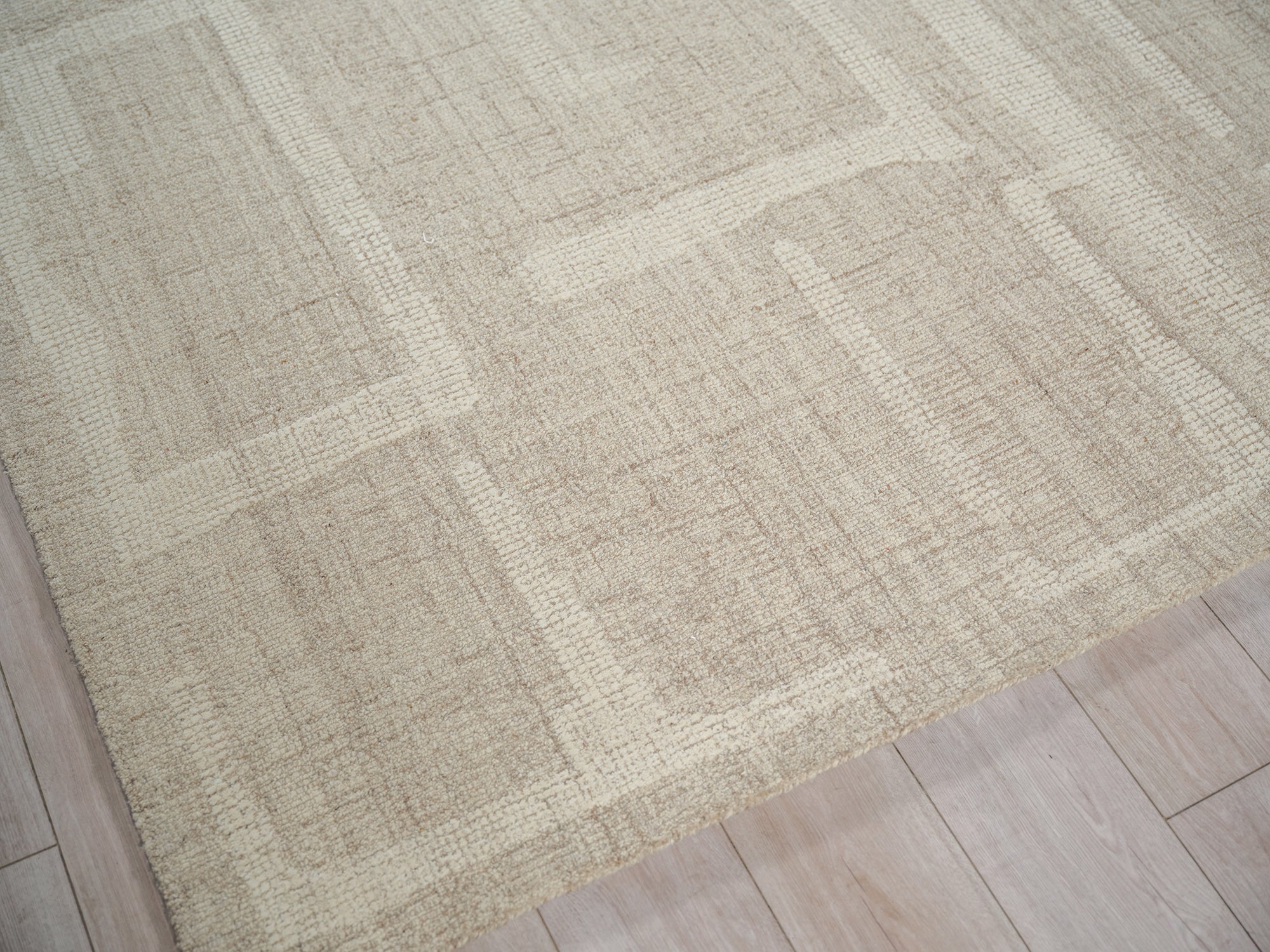 Breckenridge Beige/Ivory New Zealand Wool hand-tufted Area Rug