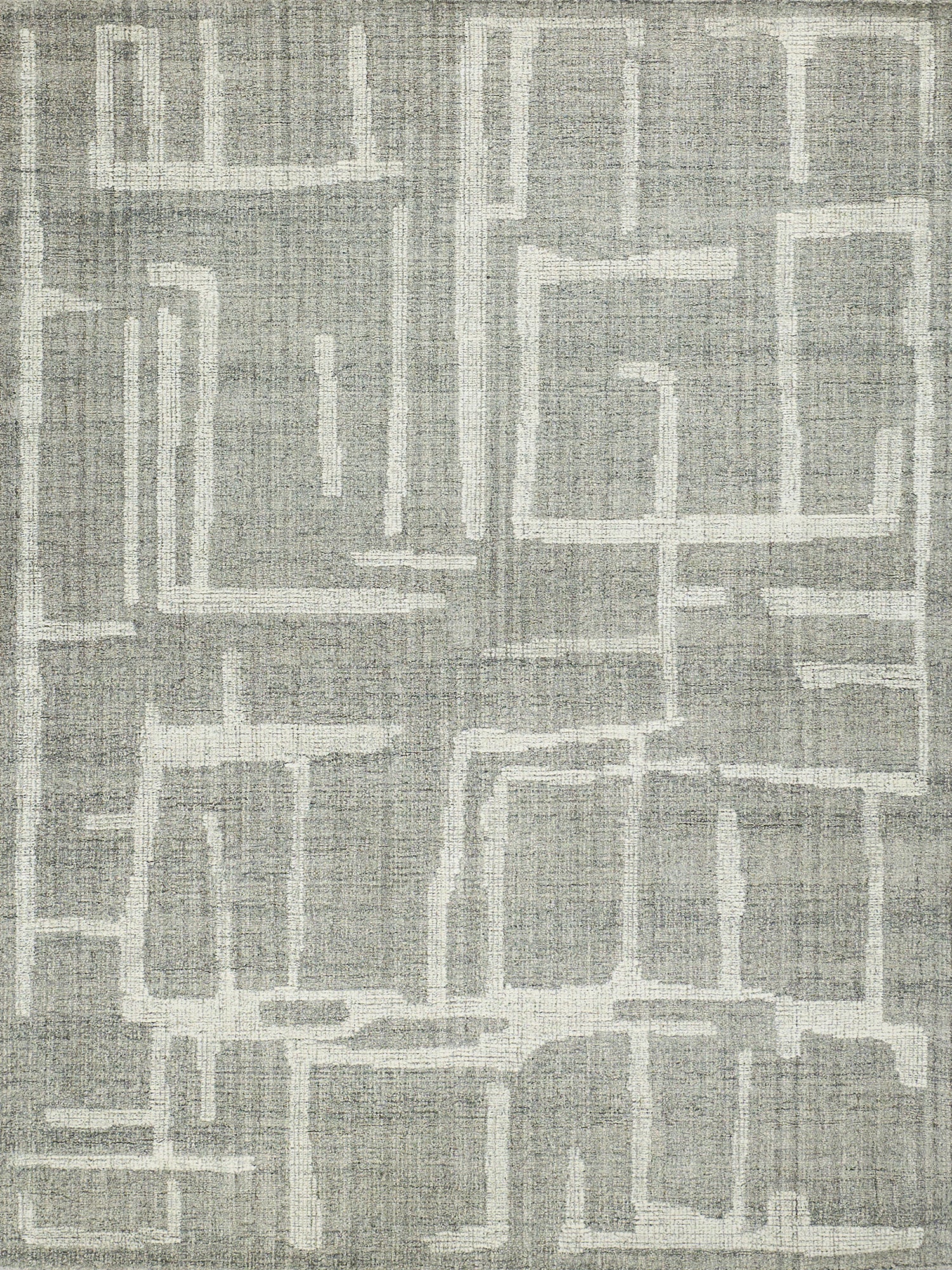 Breckenridge Gray/Ivory New Zealand Wool hand-tufted Area Rug